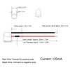 50Pcs LED Lights Emitting Diodes Pre Wired Prewired Round Head