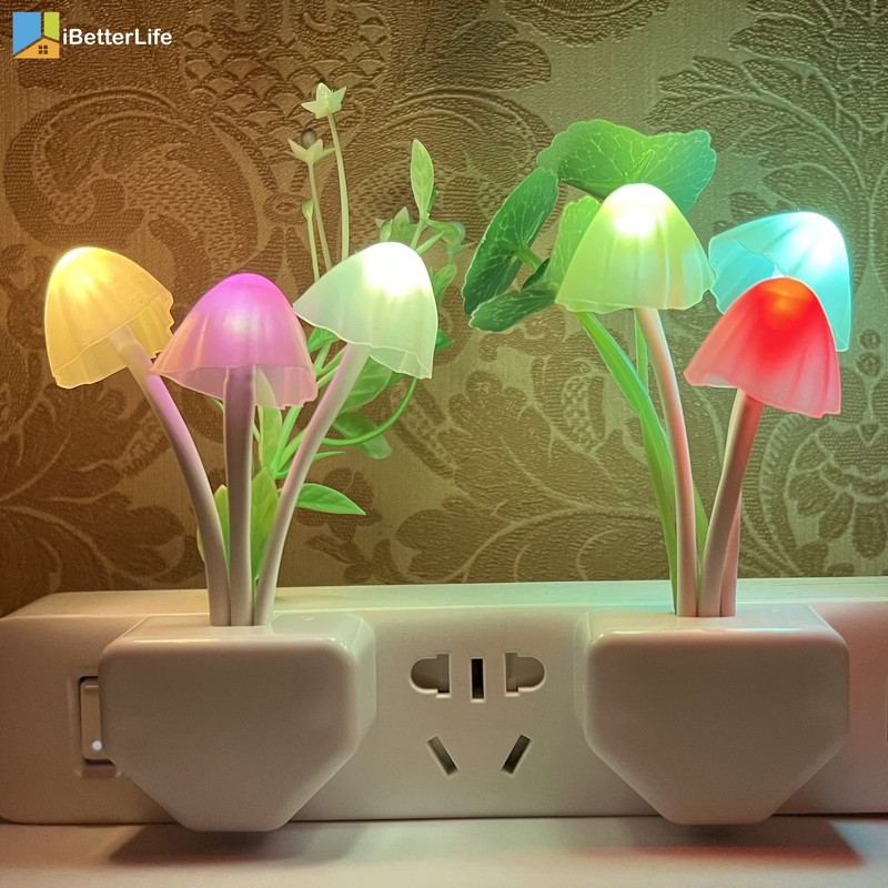 iBetterLife Sensor Night Light Color Changing Plug in Wall LED