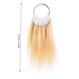 Baluue 30pcs Hair Testing Samples Rings Salon Hairdressing Hair Sample Cards Testing Chart Supplies