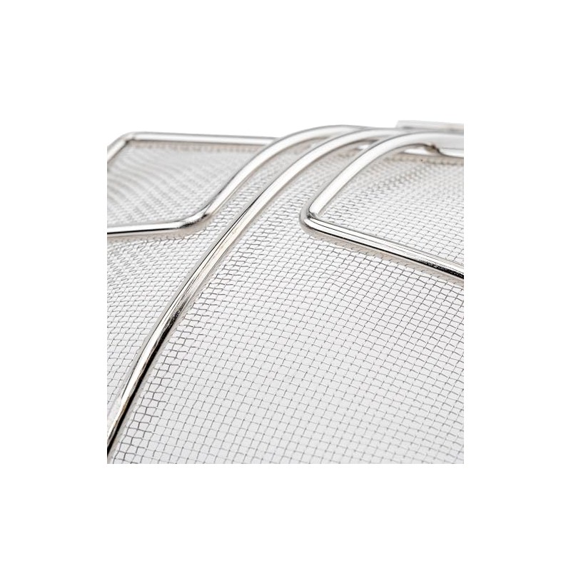 Winco Square Mesh Skimmer, 6.75-Inch, Medium, Nickel