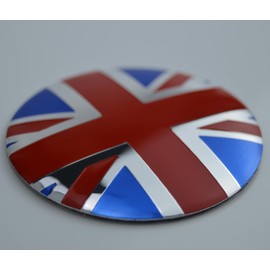 4X Union Jack UK Flag Wheel Hub Center Cap Cover Emblem for Mini Cooper 56mm 2.23 inches Hub Center Cap