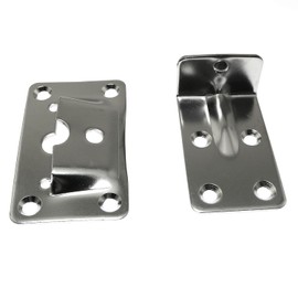 RLECS Table Bracket 2 Sets Stainless Steel Removable Table Support Rod