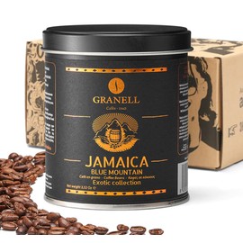 Blue Mountain Jamaican Coffee by Cafés Granell: Low Acid Whole Bean Coffee Medium Roast to Dark Roast Coffee, Popular Gourmet Coffee Lover Gifts 3.5oz