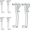 Valance Clips 6pcs 3'' Hidden Clip Clear Plastic for Horizontal