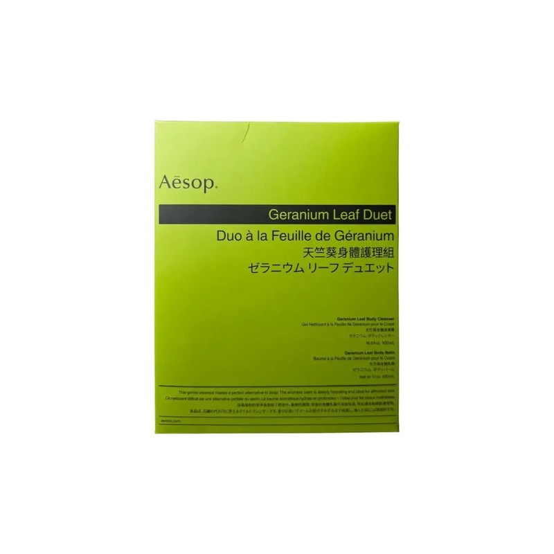 Aesop Geranium Duet 2x500ml Cuidado Corporal Fresco