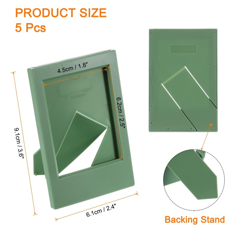 QUARKZMAN Pack of 5 Mini Picture Frames 2.4 x 3.6