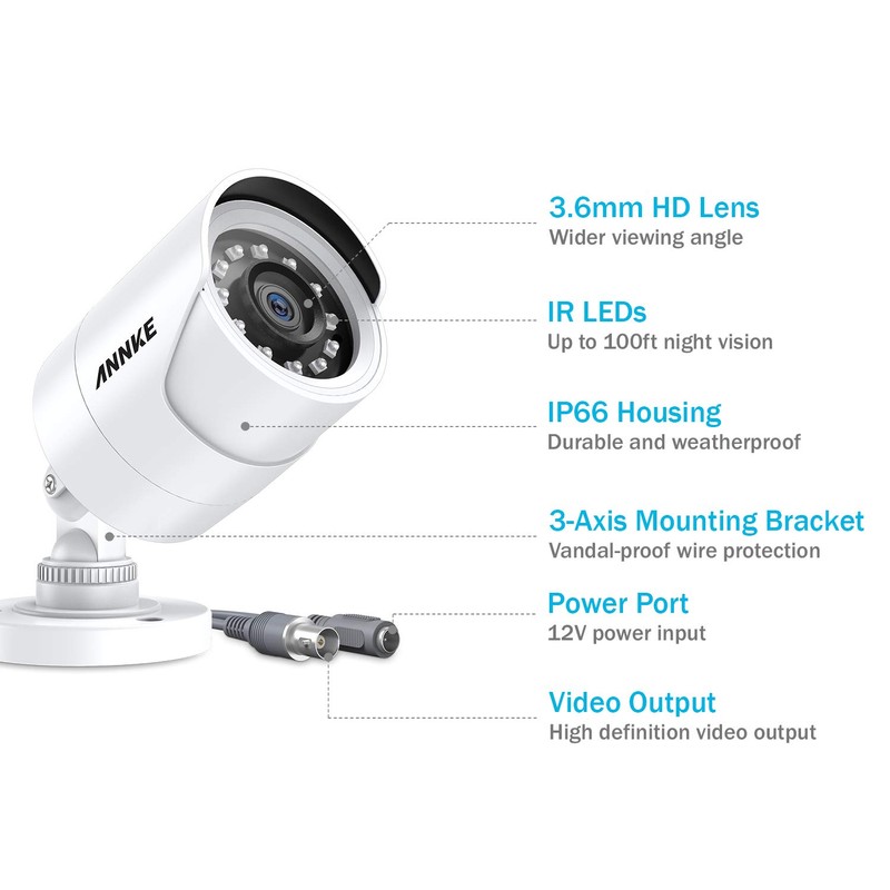 ANNKE 1080p Add-on CCTV Camera, Hi-Resolution Home Security Camera for