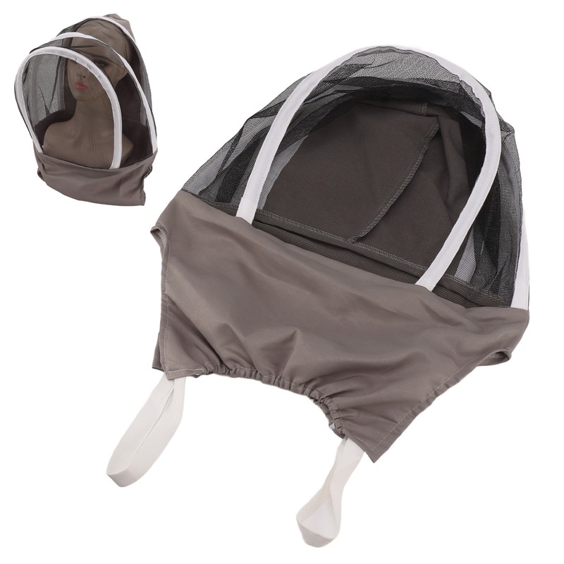 Beekeeping Veil Hat Head Protection Mesh Cap Nylon Breathable Sun