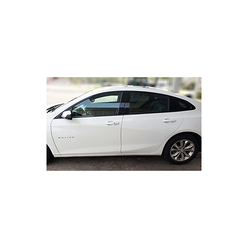 Chrome Delete Blackout Vinyl Overlay for 2016-2021 Chevy Malibu Window