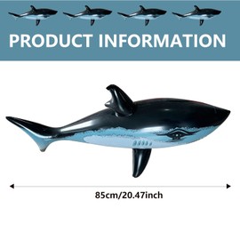 RmKbe Summer Inflatable Shark PVC Blow up Shark Toys Inflatable Pool Toy Inflatable Shark Toy for Summer Pool Supplies Favors