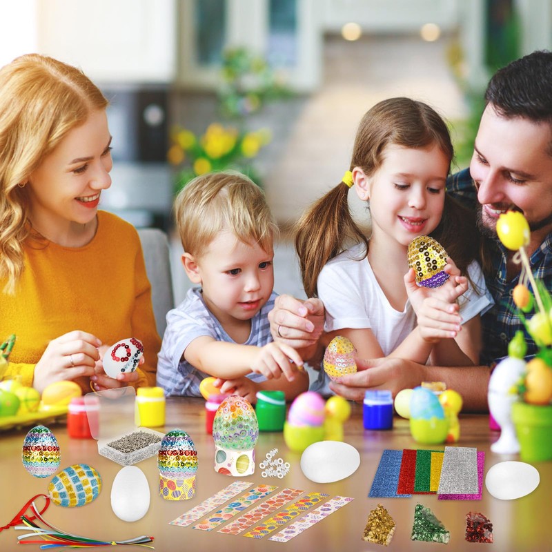 Aitsite Easter Eggs Decorations Easter Eggs Styrofoam Craft Set 20