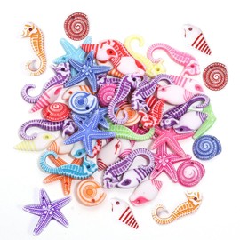 100 Pieces Mini Sea Life Accessories, Beach Accessories, Mini Seashells, Starfish Decoration, Small Seashells, Shells For Crafts