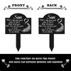 Memorial Grave Stake for Son – 13.8 × 7.9 inch