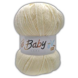 2 Pack of Yellow 602 - Baby Care Double Knit Wool for Knitting and Crochet by Woolcraft