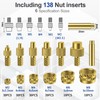 151 Piece Threaded Inserts Soldering Tips Set, 100 W Temperature