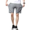 ZOXOZ Men's Summer Cotton Shorts with Zip Pockets - blue,