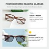 Eyekepper Transition Photochromic Reading Glasses for Women and Men +2.50