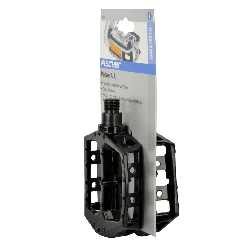 FISCHER MTB/BMX Aluminium Pins Pedals, Suitable for All Bike Types,