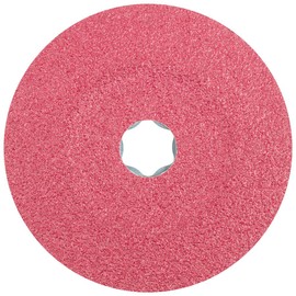 PFERD 40699 Combiclick Fibre Disc, Ceramic Oxide CO, 4-1/2" Diameter, 13300 RPM, 50 Grit (Pack of 25)