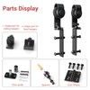 CCJH 5FT/60'' Bi-Folding Barn Door Hardware Sliding Track kit Heavy