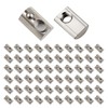 10 Pcs Silver 1/4-20 Steel Roll in T-nut with Ball