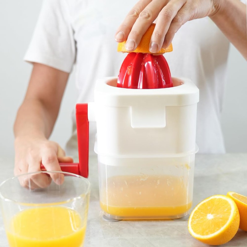 Rigamonti Tritaghiaccio con Spremiagrumi con contenitore. Tritaghiaccio 2in1 multifunzione per