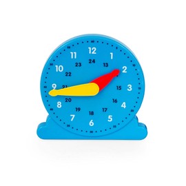 AFH Learning Clock Blue Time Learning Approx. 14.0 cm with Hinged Stand