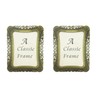 Pofectsty 2 Pack 2x3 Mini Metal Vintage Picture Frame, 2x3