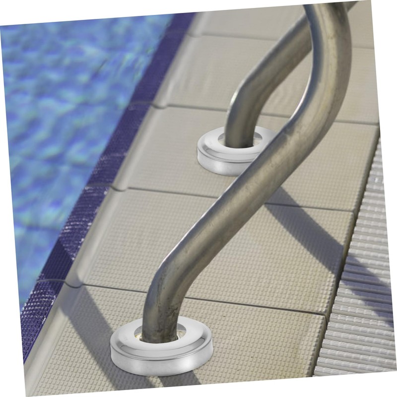 TEHAUX 4Pcs Heavy Duty Stainless Steel Pool Handrail Cover for