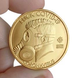 ZFG Inc. I Survived 2020 Coin Funny Zero F’s Given Novelty Coin Extreme Detail, Gag Gift Sarcastic Gift for Adults