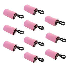Kage 10 Clip-On Neoprene Pink Sleeve Lip Balm Holsters Lipstick Holder Key Chain