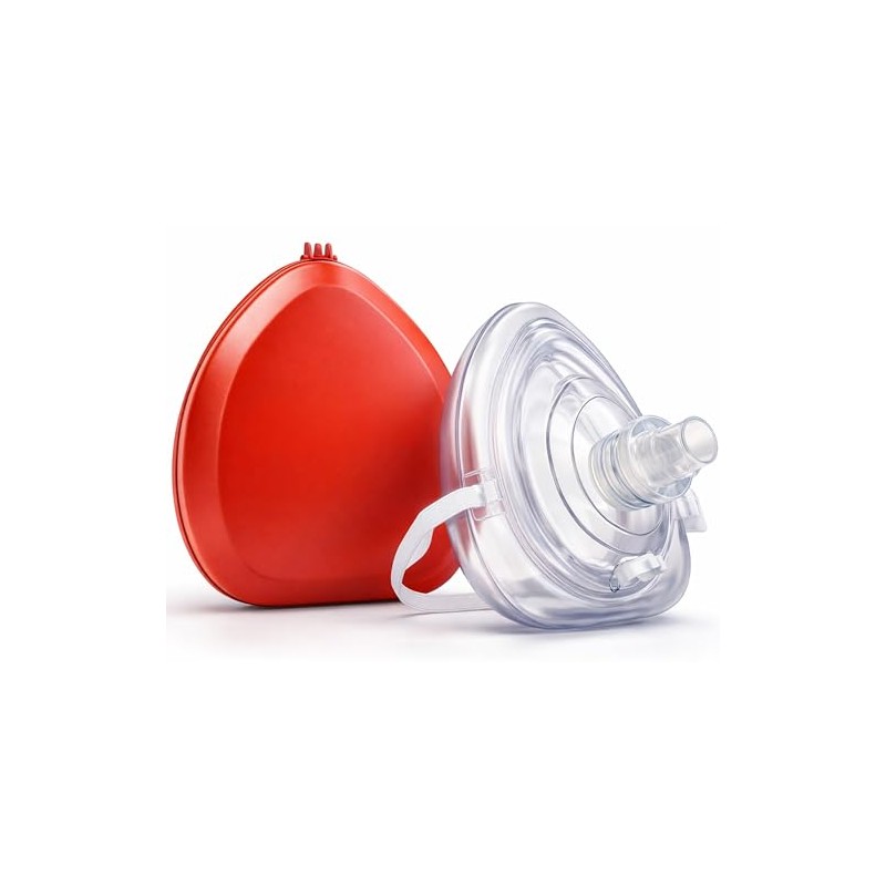 Portable CPR Face Mask – Pocket-Sized, Latex-Free, Skin-Friendly with One-Way