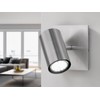Trio Leuchten 802400107 Spotlight in Matt Nickel 1-Bulb Wall Spotlight
