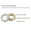 Kozelo 4pcs F10-18M Thrust Ball Bearings [10mm x 18mm x