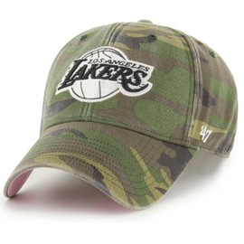 47 Los Angeles Lakers Legend Camo MVP Adjustable Snapback Hat w/Pink Under Visor Limited Edition Cap
