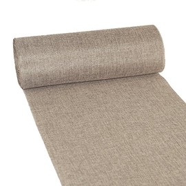 Deko As Shabby Chic table runner in linen look, polyester, odourless, 30 cm x 5 m, 5, beige