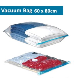 Vacuum Compressed Bag For Clothing storage bags to store clothes and beddings Space Saver Reusable For Clothes (1 x Medium)