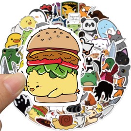 Cartoon Animals Stickers for Laptop(60PCS),Gift for Children Teens Adults Girl Boys,Waterproof Stickers for Water Bottle,Animals Vinyl Stickers for Scrapbook,Skateboard,Bike,Phone,Dairy