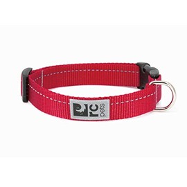 RC Pet Products 1 Inch Primary Collection Adjustable Dog Collar, Large, Red