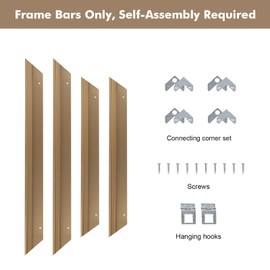 FOLKOR Floater Frame for 36x36 Canvas Paintings, DIY Metal Floating Frame with 1.5” Deep for Artists Designers Landscape Portrait Artwork, Modern Home Office Wall Decor (Bronze)