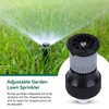 Pack of 6 Lawn Sprinklers, 360° Automatic Rotatable Garden Sprinkler,