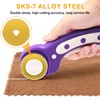 5 Pcs Titanium Coated Rotary Cutter Blades 45mm, Rotary Cutter