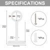 HOJLKLD Curtain Rod Brackets, 2 Pieces Aluminium Ceiling Curtain Rod