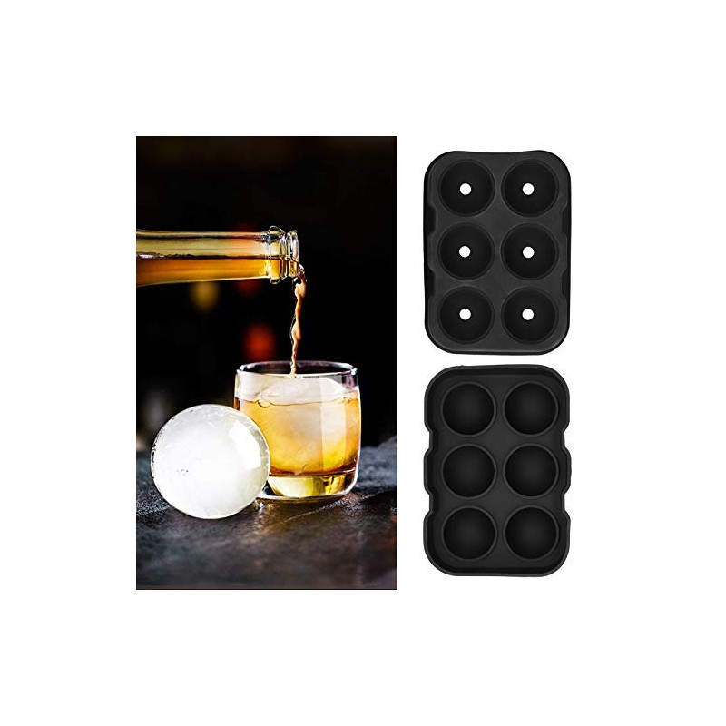 Molde de cubitos de hielo DIY de 6 cavidades Bandeja