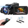 HAQJWMZC Video Camera Camcorder, Full HD 2.7K Camcorder 42MP 18X