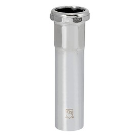 EZ-FLO 1-1/2 Inch Heavy Duty Extension Tube with Slip Joint Connection, 6 Inch Length, 22 Gauge, Brass Plumbing Fitting, Chrome, 35101