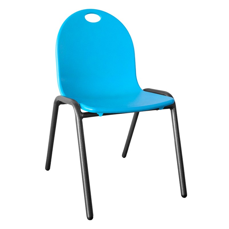 Backyard Discovery 12" Kid's Stacking Chairs-4 Pack-Blue