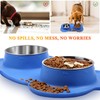 VIVAGLORY Dog Bowls, Stainless Steel Cat Puppy Dogs Water Food