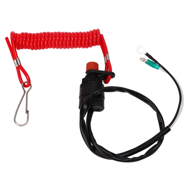 Boat Engine Emergency Stop Switch Safety Tether Lanyard ABS for