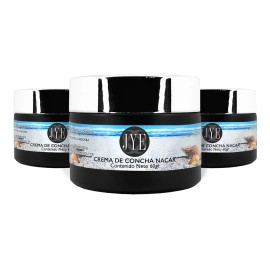 3 Frascos De Crema De Concha Nacar Natural Jye 180 Gramos Tipo De Piel Normal Volumen De La Unidad 180 Ml                                             